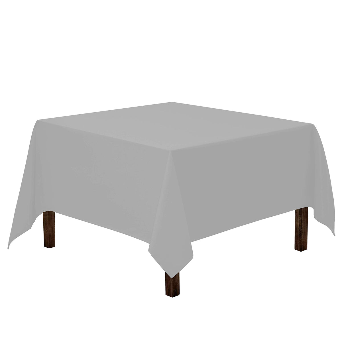 Gee Di Moda Square Tablecloth - 70 x 70 Inch Black Table Cloth for Medium Square or Round Tables - Heavy Duty Washable Fabric - for Buffet Table, Holiday Party, Dinner, Wedding & Baby Shower