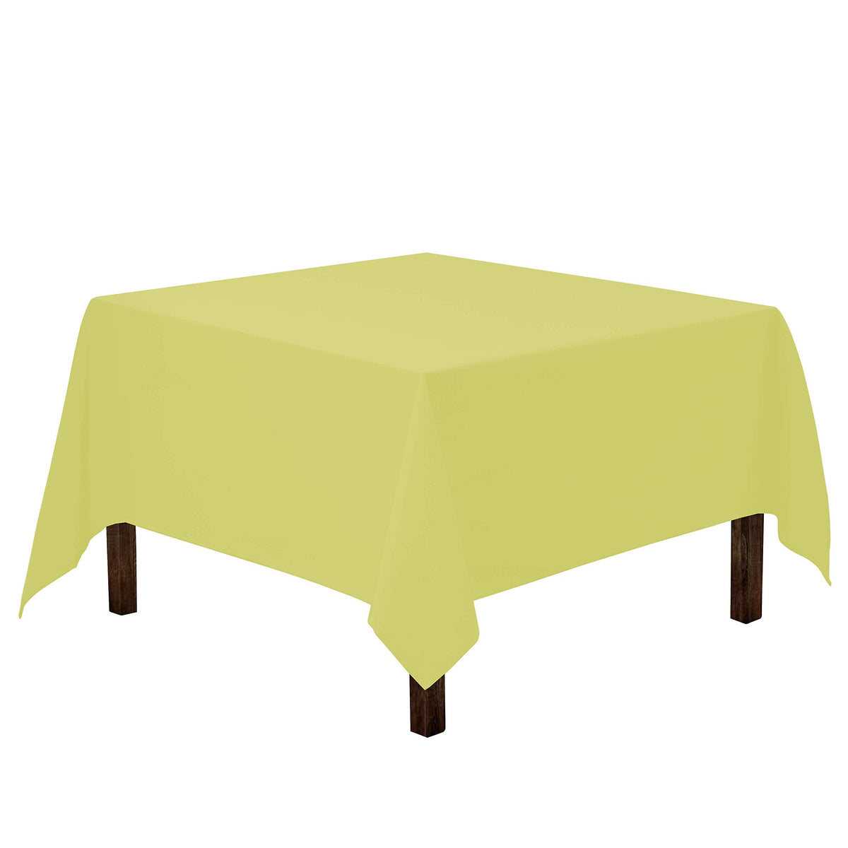Gee Di Moda Square Tablecloth - 70 x 70 Inch Black Table Cloth for Medium Square or Round Tables - Heavy Duty Washable Fabric - for Buffet Table, Holiday Party, Dinner, Wedding & Baby Shower