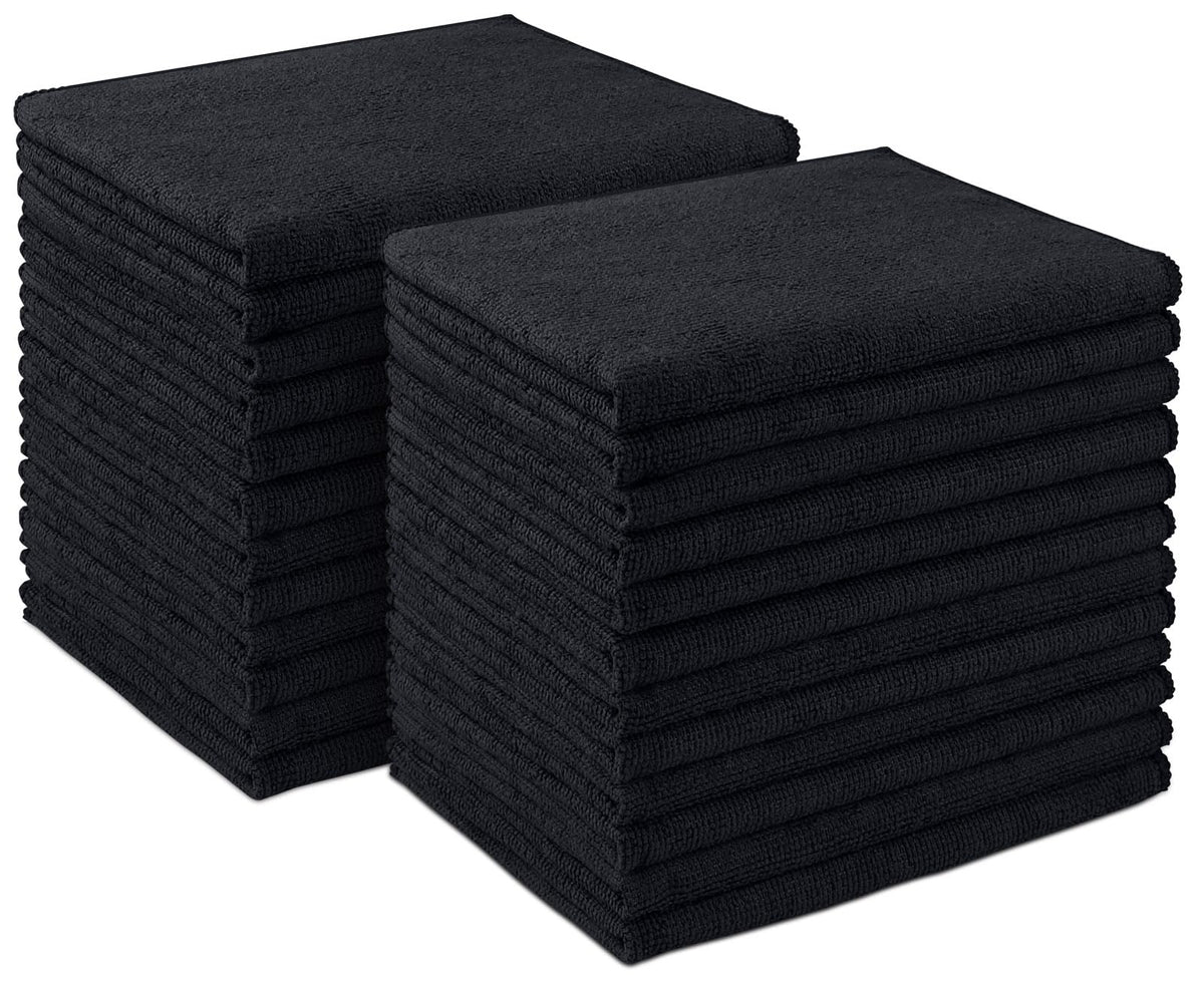 AIDEA Microfiber Cleaning Cloth 24 Pack, Microfiber Towels for Cars, Soft & Absorbent Cleaning Rags, Premium Lint Free Shop Towels for House, Kitchen, Car, 12inx16in