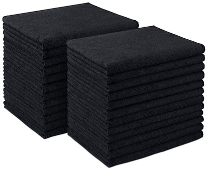 AIDEA Microfiber Cleaning Cloth 24 Pack, Microfiber Towels for Cars, Soft & Absorbent Cleaning Rags, Premium Lint Free Shop Towels for House, Kitchen, Car, 12inx16in