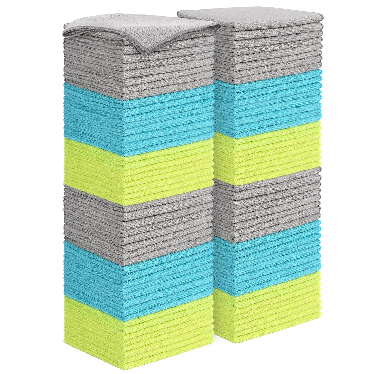 AIDEA Brown Microfiber Cleaning Cloth-12PK, Cleaning Rags 12"x12" Absorbent