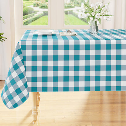 Smiry Fall Tablecloth, Flannel Backed Vinyl Table Cloth, 60"x84"