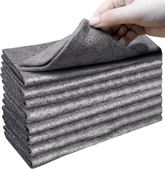 XANGNIER Thickened Magic Cleaning Cloth,Lint Free,11.8 * 11.8in,8 Pcs