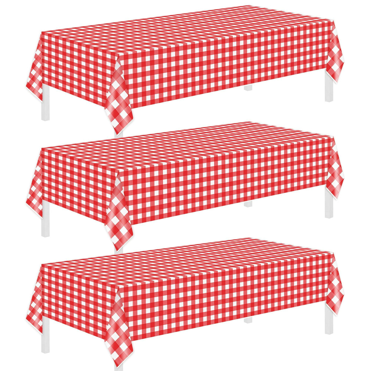 Childom 3 Pack Pink Plastic Tablecloth for Rectangle Tables 54" x 108" Pink Disposable Table Cloth for Mothers Day Decorations,Plastic Table Cover for Birthday Graduation Party Christmas Anniversary