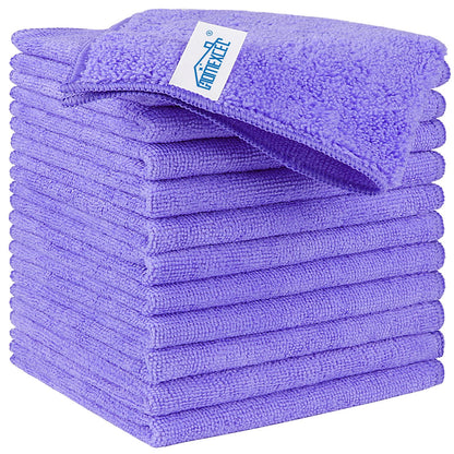 HOMEXCEL 8PK Microfiber Cleaning Cloth, Cleaning Rags for Home, 11.5x11.5in