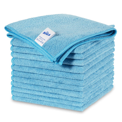 MR.SIGA Microfiber Cleaning Cloths, Streak Free Microfiber Towels, 12 Pack