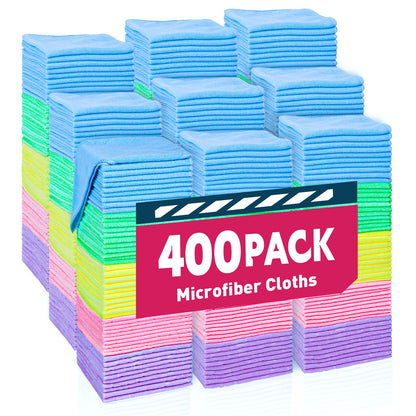 TEAWOO Microfiber Cleaning Cloths-50 Pack, Microfiber Towels Bulk