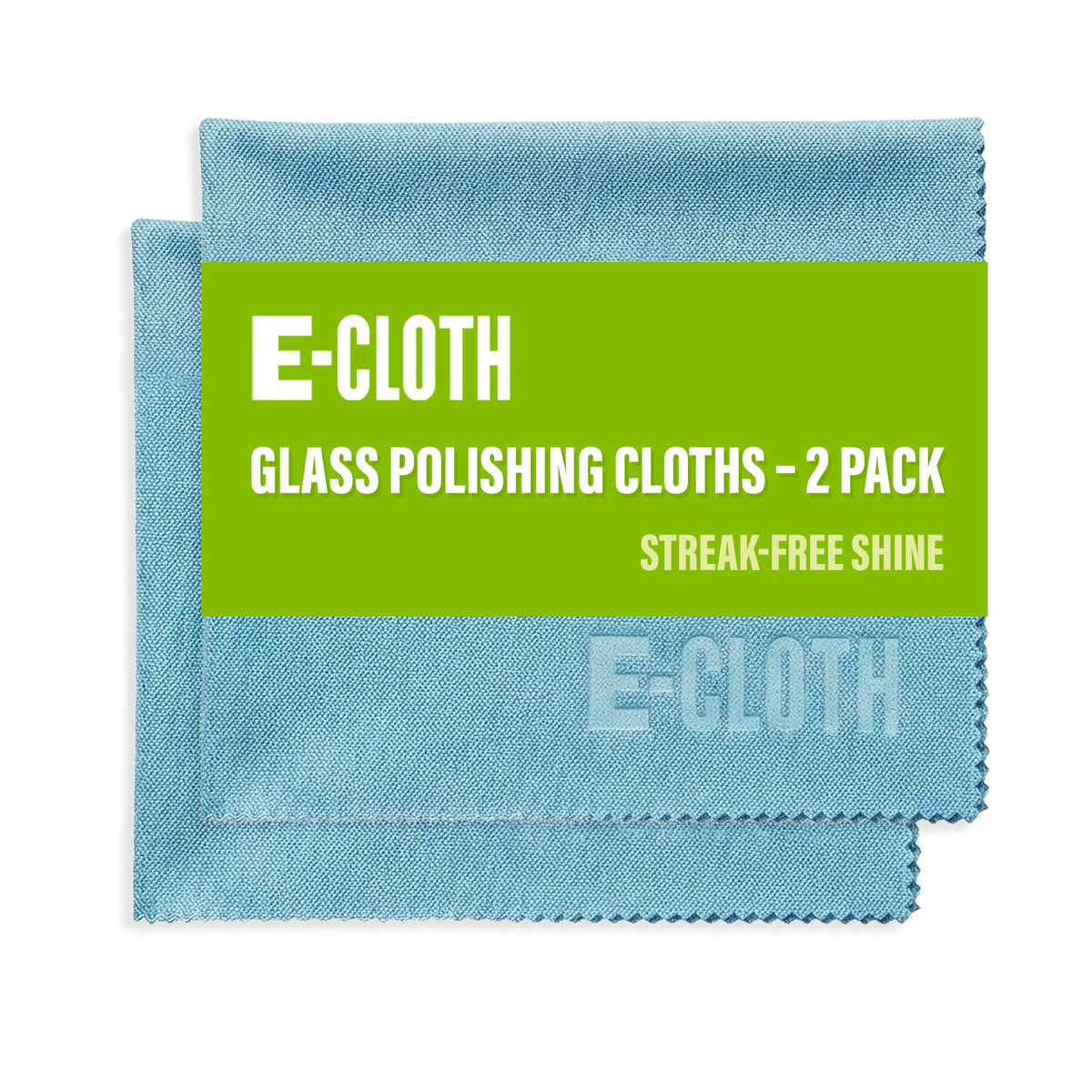 E-Cloth Glass & Polishing Cloth - Reusable & Durable Glass Cleaner - 4 Pack