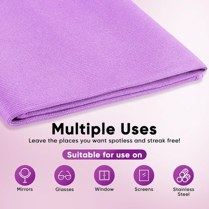 HOMEXCEL Glass Cleaning Cloths 6PK, Streak Free Towel for Windows, 14x16in