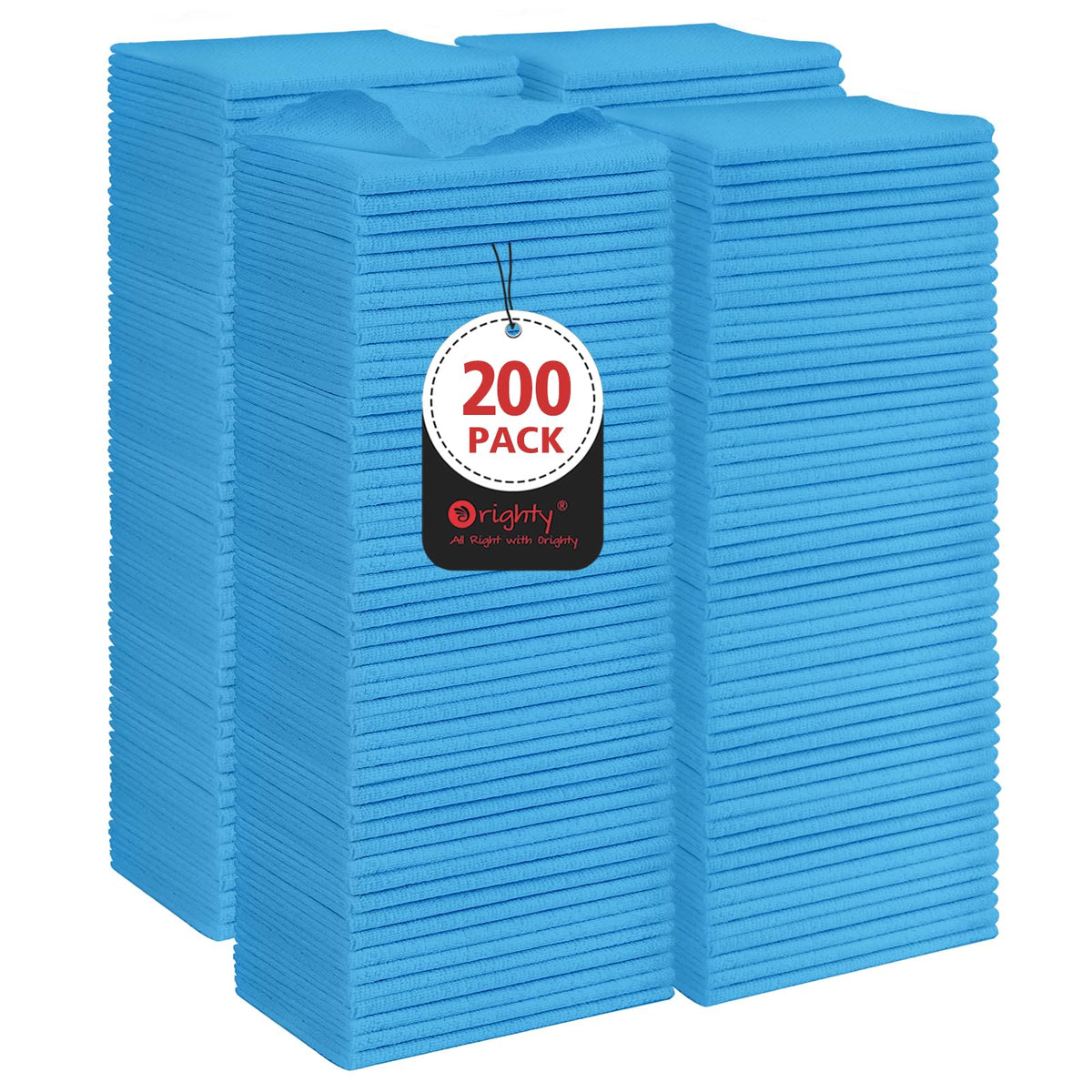 Orighty Microfiber Cleaning Cloth - 24 Pack, Cleaning Rags 12x11 inch