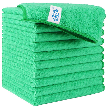 HOMEXCEL 8PK Microfiber Cleaning Cloth, Cleaning Rags for Home, 11.5x11.5in