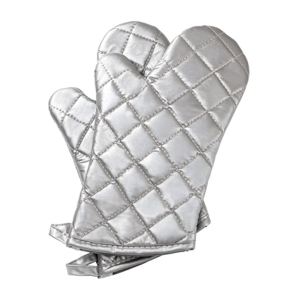 ARCLIBER Grey 13" Quilted Oven Mitts 1 Pair Flame Heat Resistant