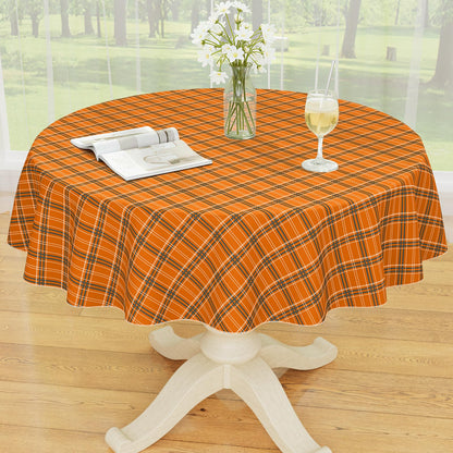 Smiry Fall Tablecloth, Flannel Backed Vinyl Table Cloth, 60"x84"