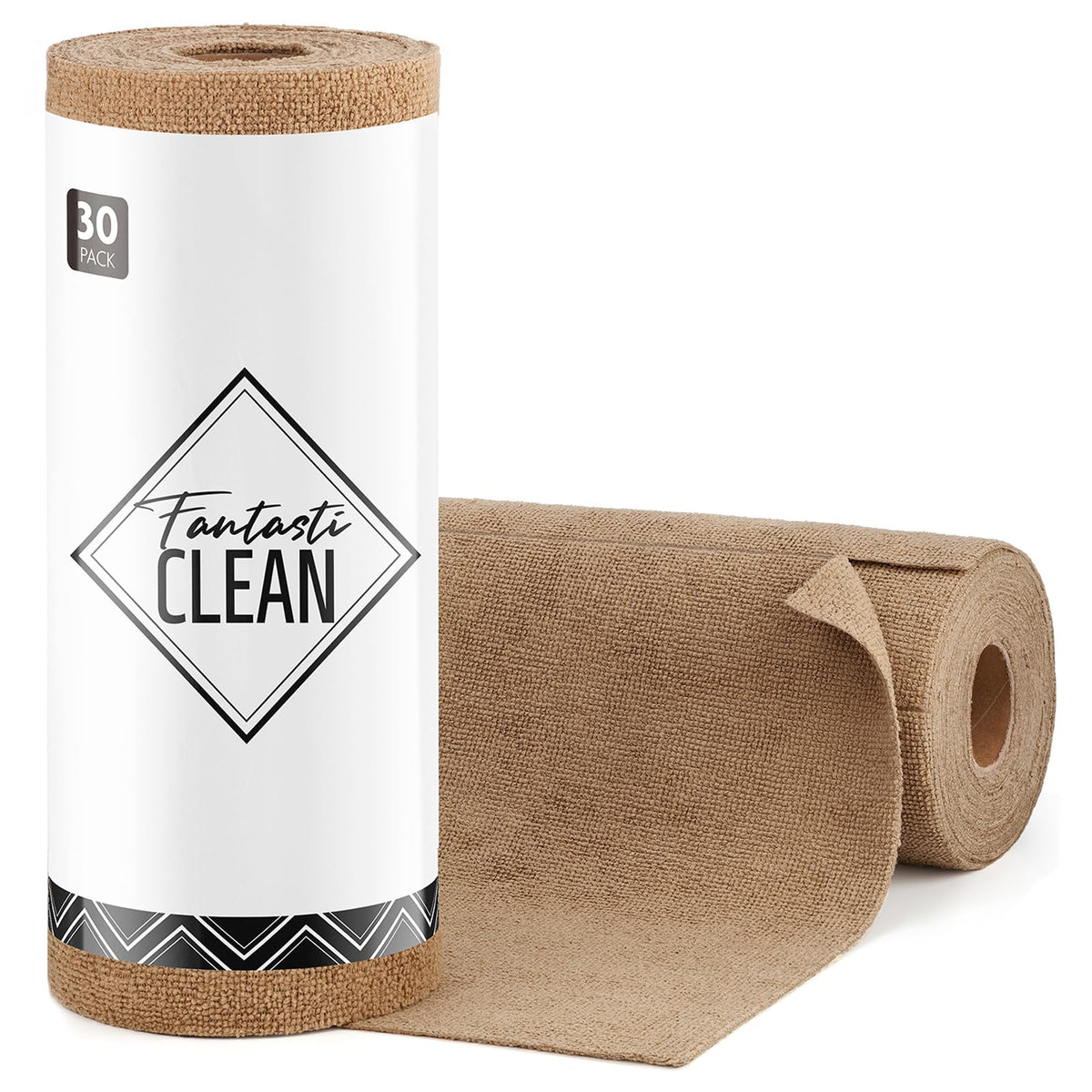 Fantasticlean Microfiber Cleaning Cloth Roll -75 Pack, 12" x 12" (Pink)