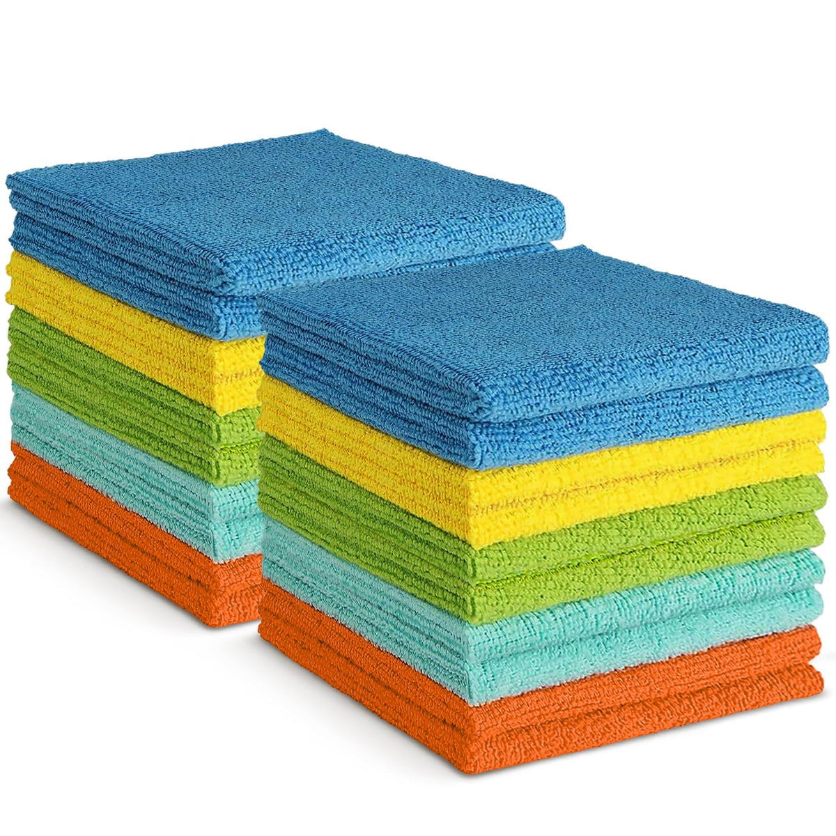AIDEA Microfiber Cleaning Cloth-50PK, Microfiber Towels for Cars, 12"×12"