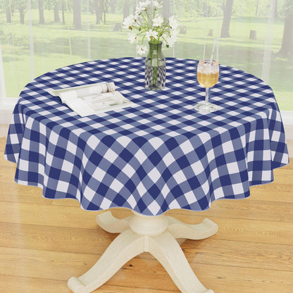 Smiry Fall Tablecloth, Flannel Backed Vinyl Table Cloth, 60"x84"