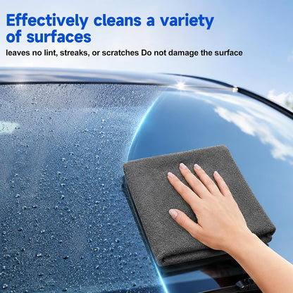 6PCS Genie Magic Cleaning Cloth, Microfiber Cleaning Cloths, Reusable Cleaning Rags Streak-Free & Lint-Free for Glass, Window, Kitchen, Stainless Steel, Cars & Screens