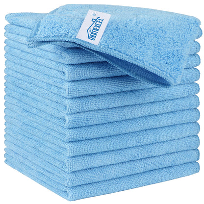 HOMEXCEL 8PK Microfiber Cleaning Cloth, Cleaning Rags for Home, 11.5x11.5in