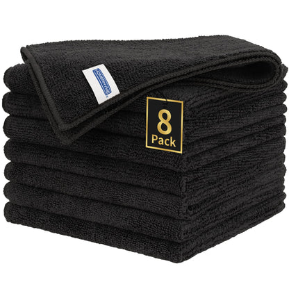 Microfiber Cleaning Cloth, 100 Pack Cleaning Rags Microfiber Towel Bulk Absorbent Lint-Free Wash Cloths, All-Purpose Shop Towels for Cars, Automotive, Garage, Home & Kitchen 11.5"*11.5"