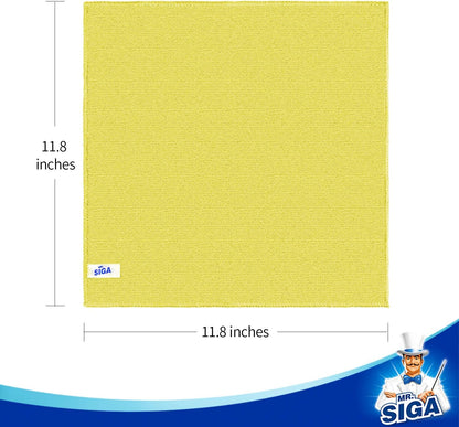 MR.SIGA Microfiber Cleaning Cloth, All Purpose Cleaning Towels, Pack of 50