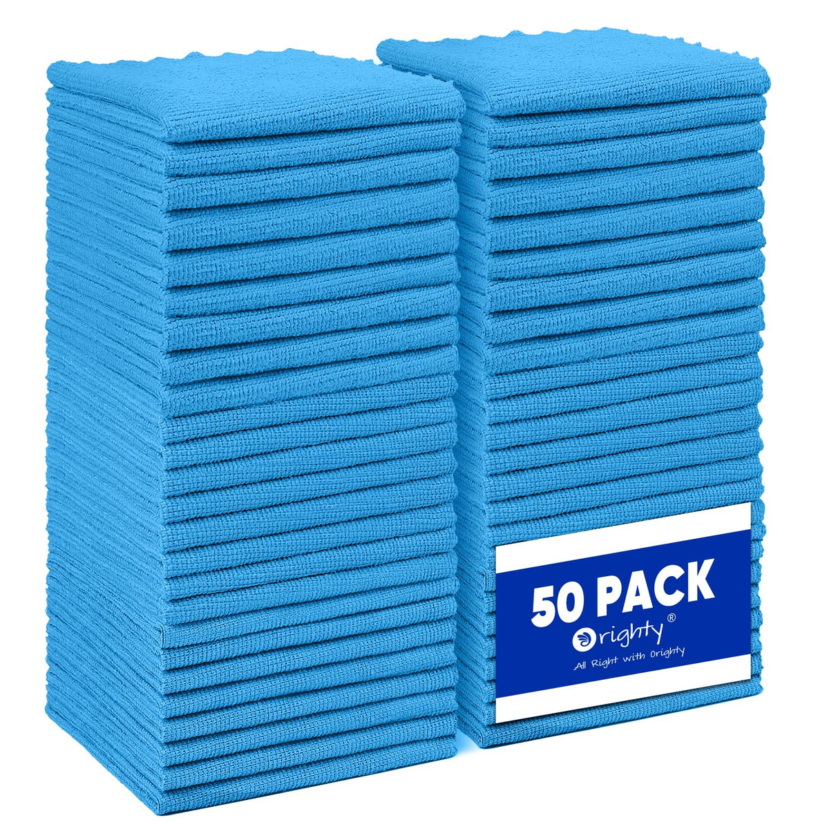 Orighty Microfiber Cleaning Cloth, Cleaning Rags, 12 Pack, 12x11 in
