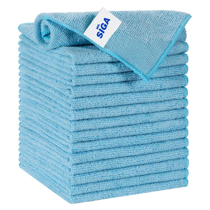 MR.SIGA Microfiber Cleaning Cloths, All Purpose Microfiber Towels, 15 Pack