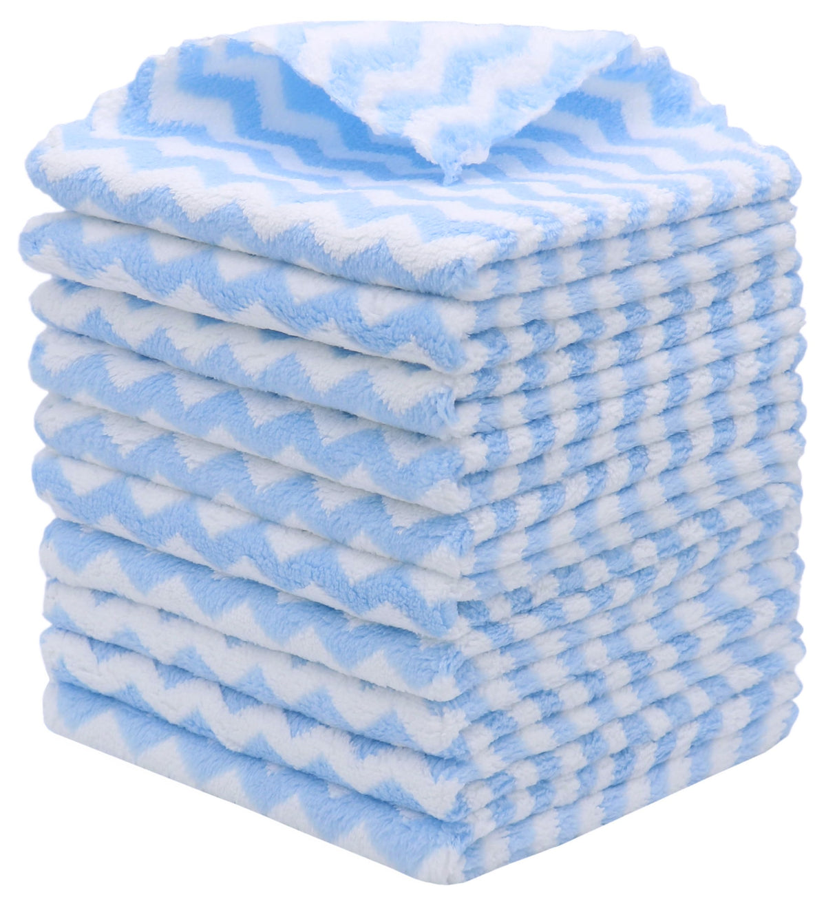 Microfiber Cleaning Cloth, 10 Pack Microfiber Rags,12”x12”,Mix Color
