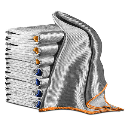 Airlab Glass Polishing Streak Free Miracle Cleaning Cloth, Silver-Green