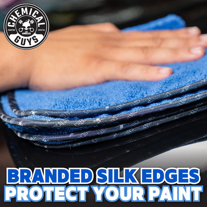 Chemical Guys, Professional Microfiber Towels, 16 x 16 in, Blue, 3 Pack
