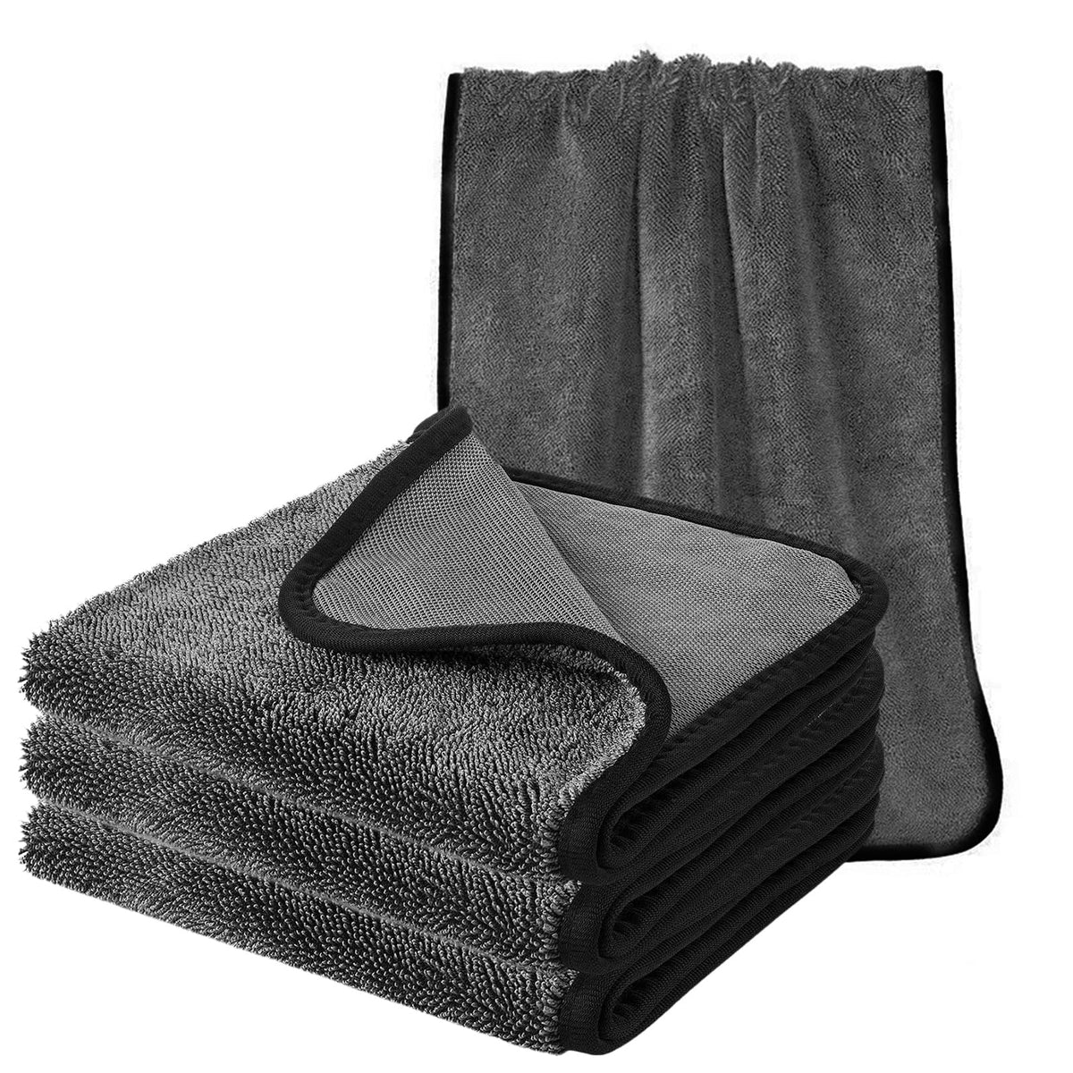 Shiny Cleaning Wipes Shower Cleaning Cloths- 3pcs Super Absorbent Microfiber Bath Towels for Effortless Cleaning of Windows, Bathroom, Car & Home Toilet - Shiny Cleaning Wipes（15.7x23.6in