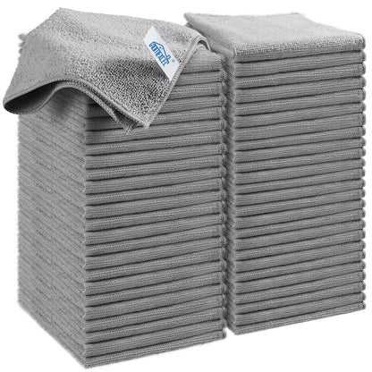 HOMEXCEL 8PK Microfiber Cleaning Cloth, Cleaning Rags for Home, 11.5x11.5in