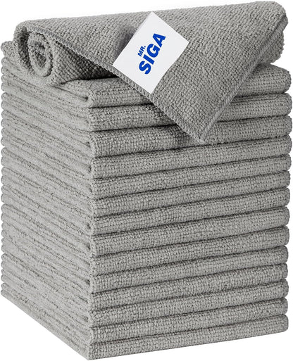 MR.SIGA Microfiber Cleaning Cloths, All Purpose Microfiber Towels, 15 Pack
