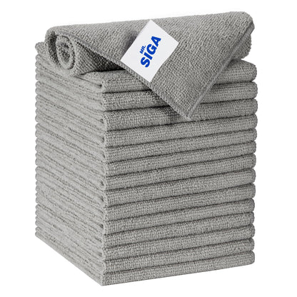 MR.SIGA Microfiber Cleaning Cloths, All Purpose Microfiber Towels, 15 Pack