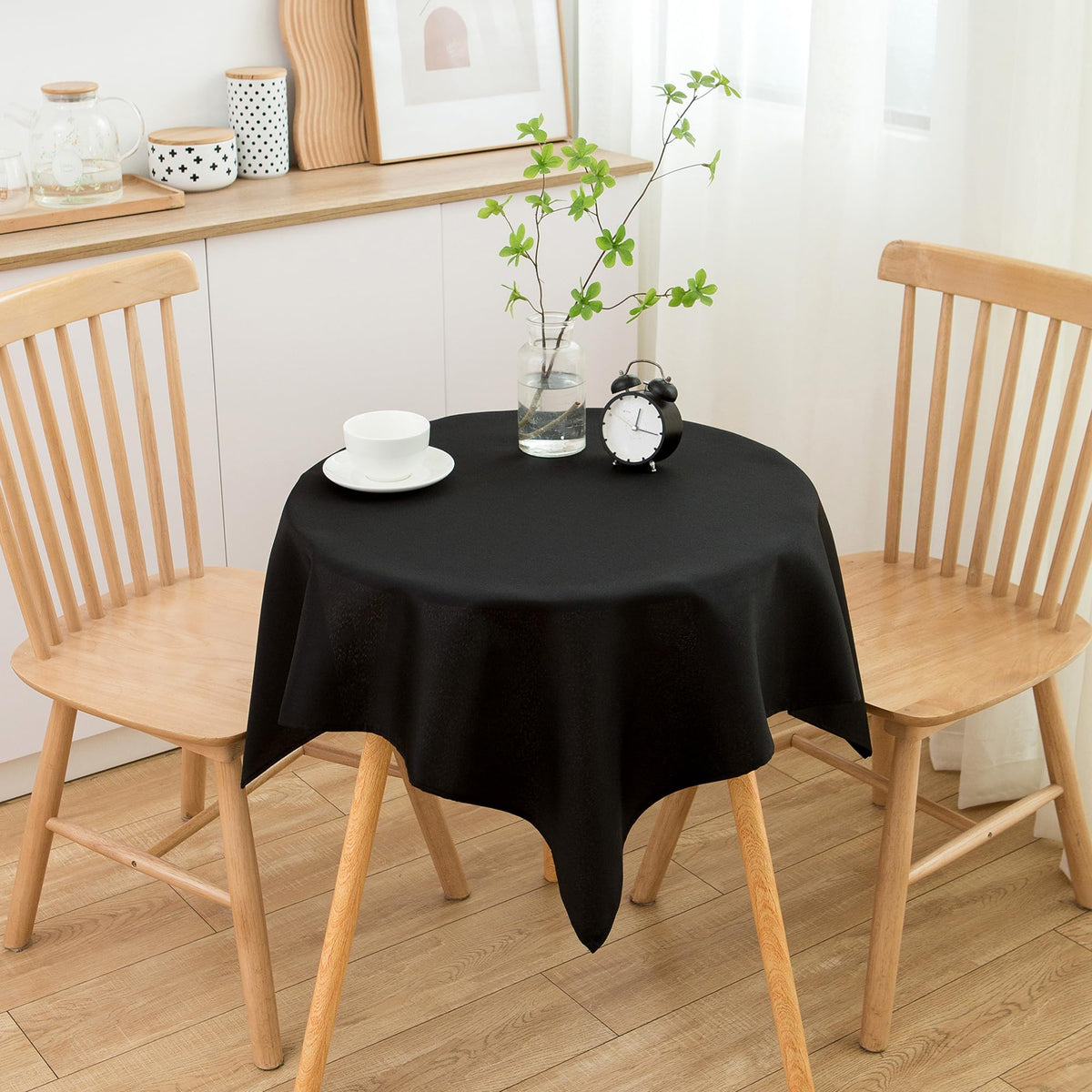 sancua Rectangle Tablecloth, 60 x 84 Inch, White