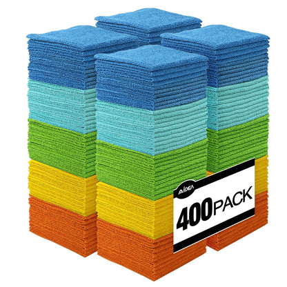 AIDEA Microfiber Cleaning Cloth-50PK, Microfiber Towels for Cars, 12"×12"