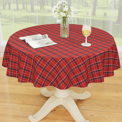 Smiry Fall Tablecloth, Flannel Backed Vinyl Table Cloth, 60"x84"