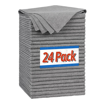 FIXSMITH Microfiber Cleaning Cloth, 100 Pack Shop Towels, Micro Fiber Cloth for Cleaning Car, All-Purpose Absorbent Cleaning Rags for Housekeeping, Dust Cloth for Office, Car Wash Towels, 12inx12in