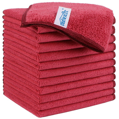 HOMEXCEL 8PK Microfiber Cleaning Cloth, Cleaning Rags for Home, 11.5x11.5in