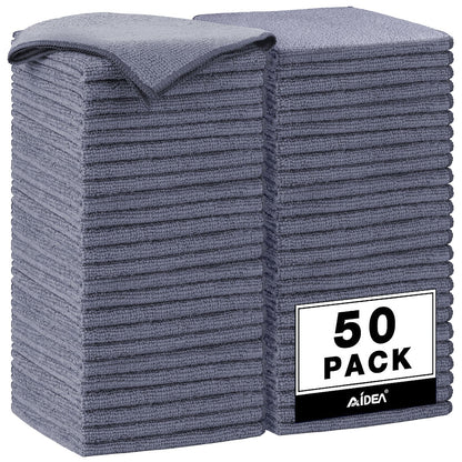 AIDEA Microfiber Cleaning Cloth Pink 10PK, Microfiber Towels 12×12"