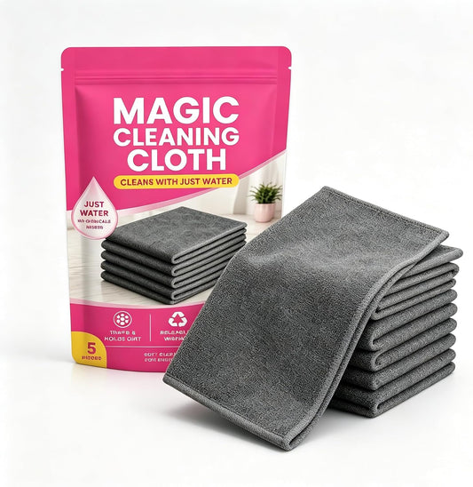 5Pcs Thickened Magic Cleaning Cloth Reuseable, Microfiber Cleaning Cloth