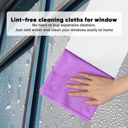HOMEXCEL Glass Cleaning Cloths 6PK, Streak Free Towel for Windows, 14x16in