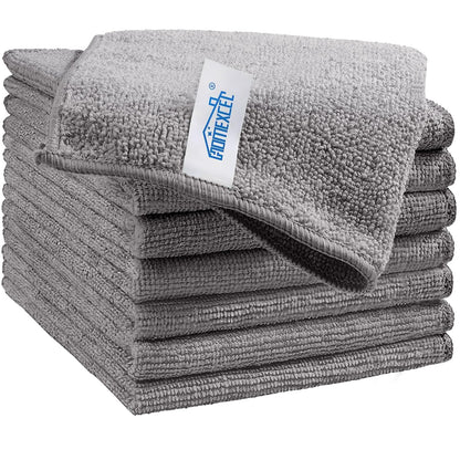 HOMEXCEL 8PK Microfiber Cleaning Cloth, Cleaning Rags for Home, 11.5x11.5in