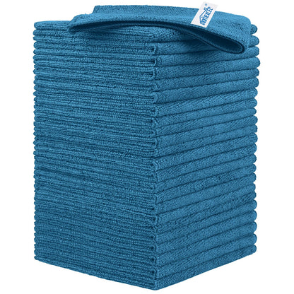 HOMEXCEL 8PK Microfiber Cleaning Cloth, Cleaning Rags for Home, 11.5x11.5in