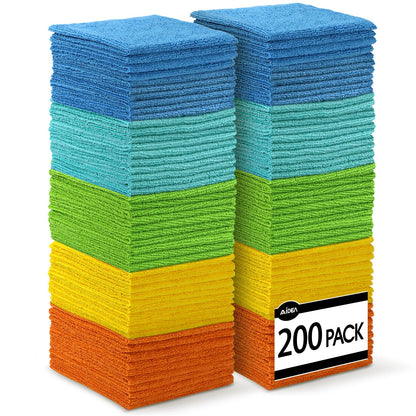AIDEA Microfiber Cleaning Cloth-50PK, Microfiber Towels for Cars, 12"×12"