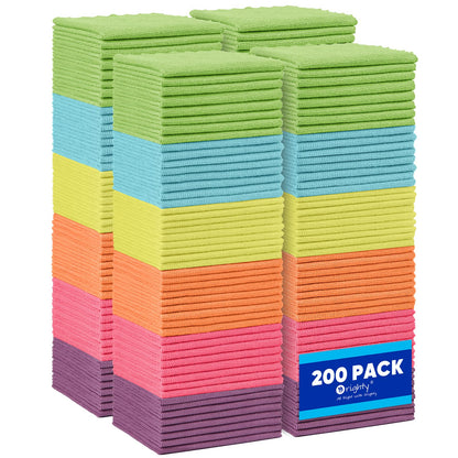 Orighty Microfiber Cleaning Cloth - 24 Pack, Cleaning Rags 12x11 inch