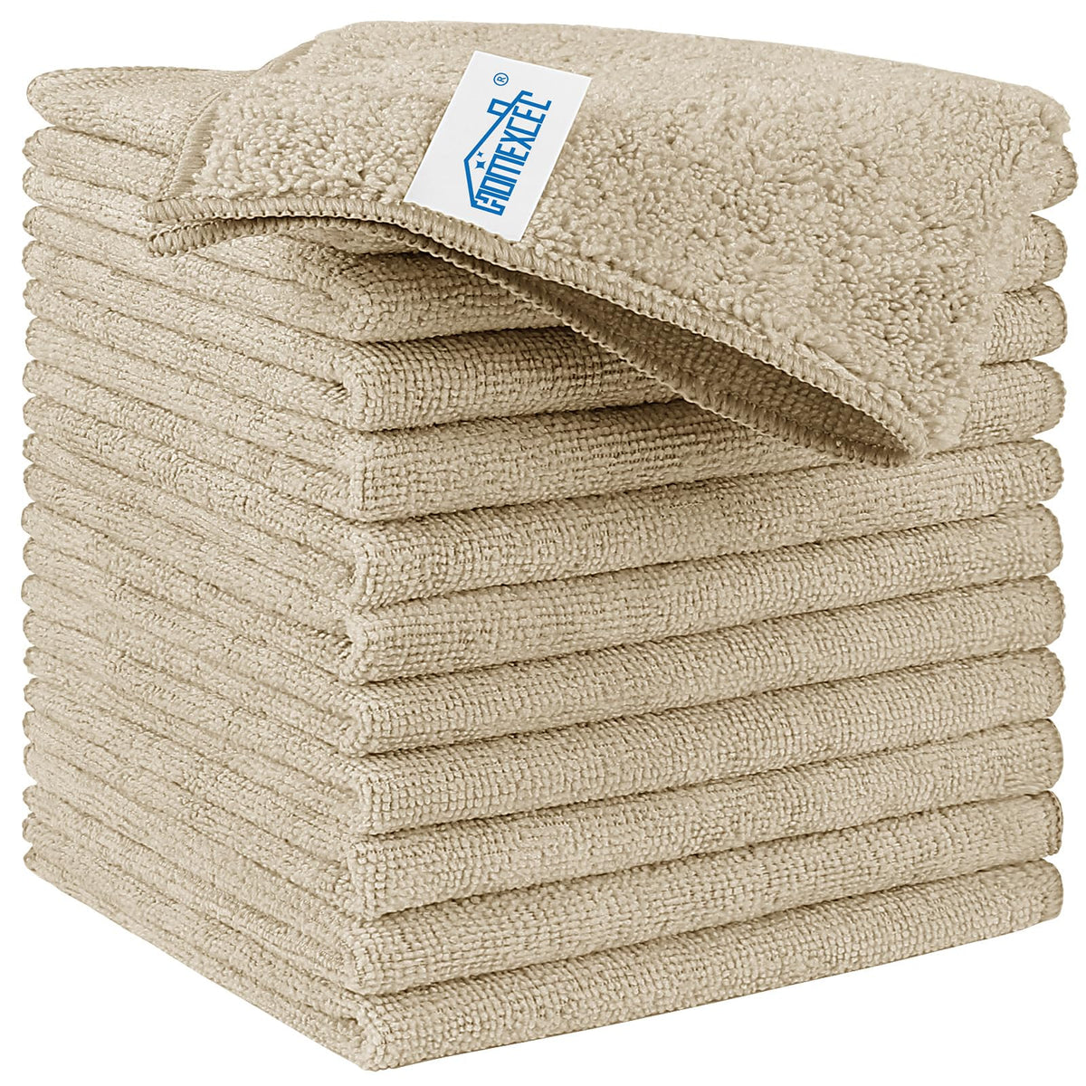 HOMEXCEL 8PK Microfiber Cleaning Cloth, Cleaning Rags for Home, 11.5x11.5in
