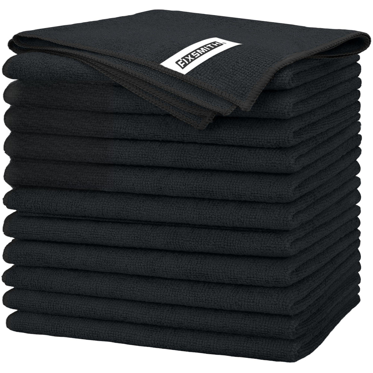 FIXSMITH Microfiber Cleaning Cloth - Pack of 8, Size: 12 x 16 in, Multi-Functional Cleaning Towels, Highly Absorbent Cleaning Rags, Lint-Free, Streak-Free Cleaning Cloths for Car Kitchen Home