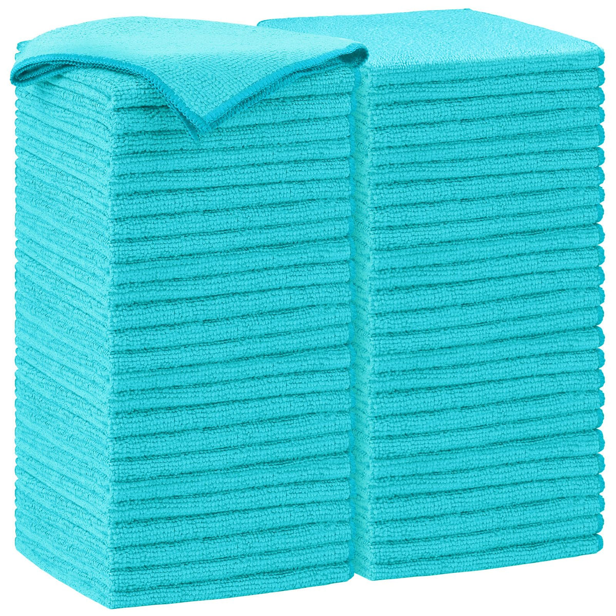 AIDEA White Microfiber Cleaning Cloth-12PK, Cleaning Rags 12"x 12" Reusable