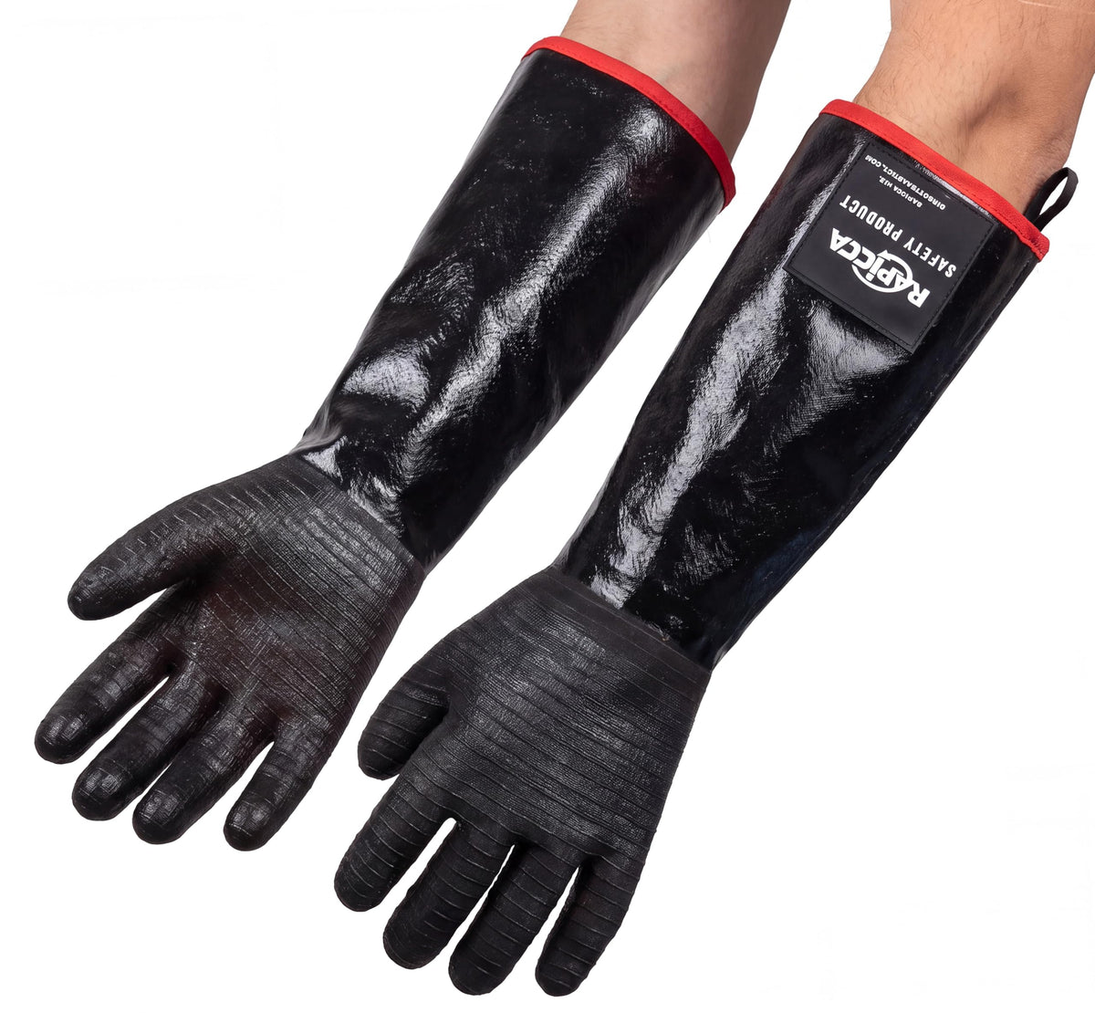 RAPICCA BBQ Grill Gloves, 932°F Heat Resistant Neoprene, 14 in XL