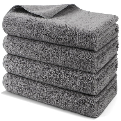 HOMEXCEL Professional Large Microfiber Car Drying Towels 2 Pack, Lint Free, Scratch Free, Highly Absorbent Drying Towel for Cars, SUVs, RVs, Trucks, and Boats,31" x 24",Grey